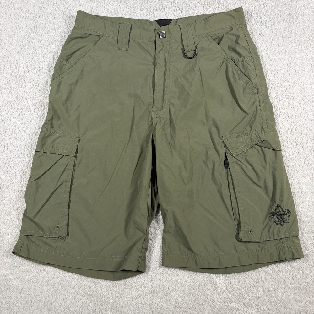 BSA Boy Scouts of American Centennial Uniform Shorts Adult Small Green Nylon